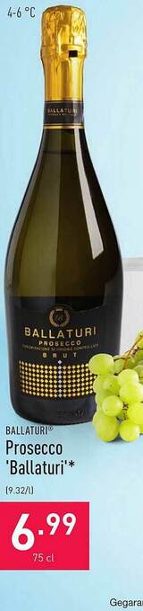 ALDI Ballaturi Prosecco 'ballaturi' aanbieding