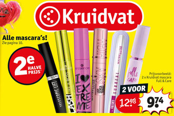 Kruidvat 2 x mascara full & care aanbieding