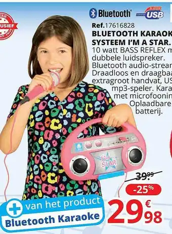 Bluetooth Karaoke Systeem I'm A Star
