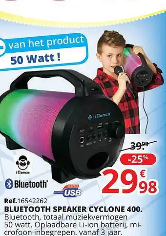 Bluetooth Speaker Cyclone 400