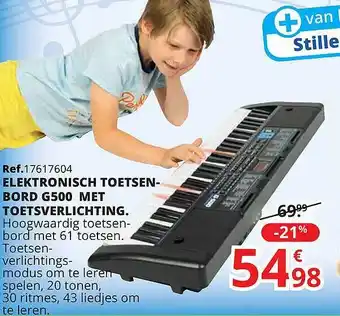 Elektronisch Toetsenbord G500 Met Toetsverlichting