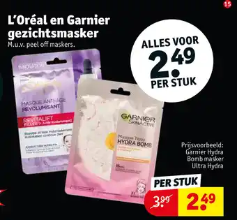 Kruidvat Garnier hydra bomb masker ultra hydra per stuk aanbieding