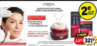 Kruidvat L'oreal paris revitalift laser X3 antirimpel serum + L'oreal paris revitalift laser X3 antirimpel dagcreme aanbieding