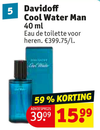 Kruidvat Davidoff cool water man 40ml aanbieding