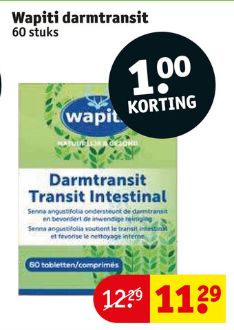 Wapiti darmtransit 60 stuks