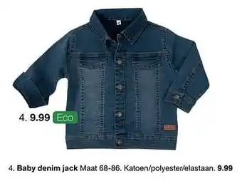 Zeeman Baby denim jack aanbieding