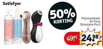 Kruidvat Satisfyer air pulse stimulator pro 2 aanbieding