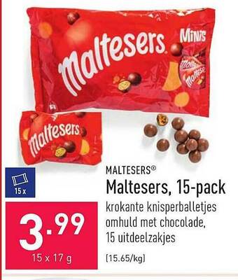 ALDI Maltesers 15-pack aanbieding