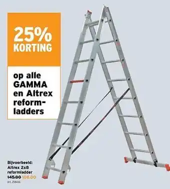 GAMMA Altrex 2x8 reformladder aanbieding