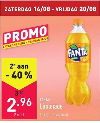 ALDI Fanta Limonade aanbieding