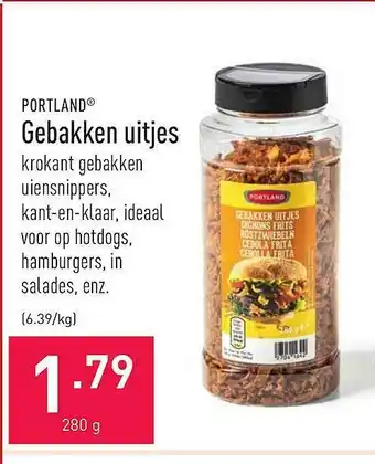ALDI Portland Gebakken Uitjes aanbieding