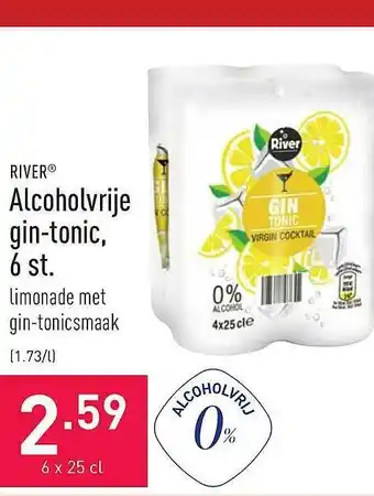 River Alcoholvrije Gin-tonic, 6 St.