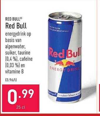 ALDI Red Bull aanbieding