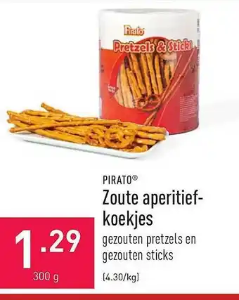 ALDI Pirato Zoute Aperitief-koekjes aanbieding