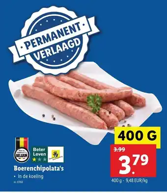 Boerenchipolata's 400g