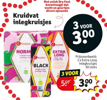 Kruidvat Extra long inlegkruisjes aanbieding