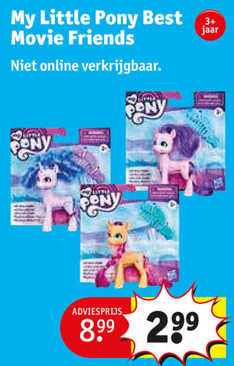 Kruidvat My little pony best movie friends aanbieding