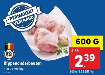 Lidl Kippenonderbouten 600g aanbieding