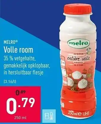 ALDI Volle room 250 ml aanbieding