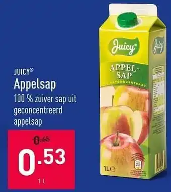 ALDI Appelsap 1 l aanbieding