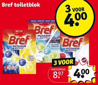 Kruidvat Bref toiletblok aanbieding