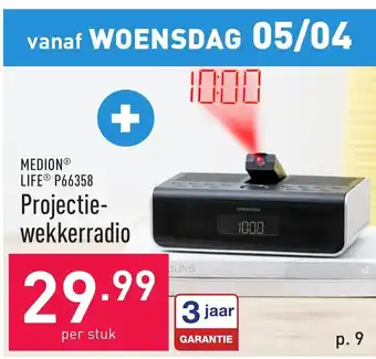 ALDI Medion Life projectiewekkerradio P66358 aanbieding