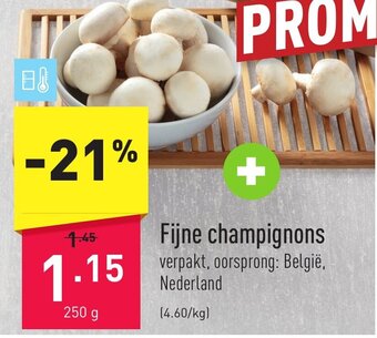 ALDI Fijne champignons 250 g aanbieding