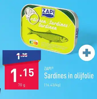 Zapi sardines in olijfolie 70 g