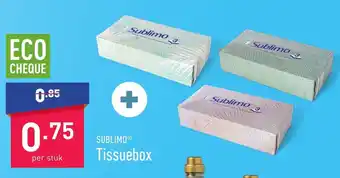 ALDI Sublimo tissuebox aanbieding