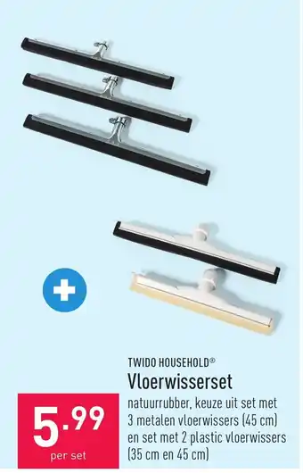 ALDI Twido Household vloerwisserset natuurrubber aanbieding