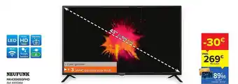 Hyper Carrefour Neufunk Led Tv Nk43g6sgfhd 43" aanbieding