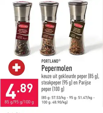 ALDI Portland Pepermoen 85g / 95g / 100g aanbieding