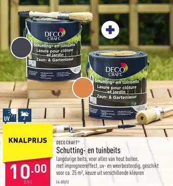 ALDI Deco Craft Schutting en Tuinbeits 2.5L aanbieding