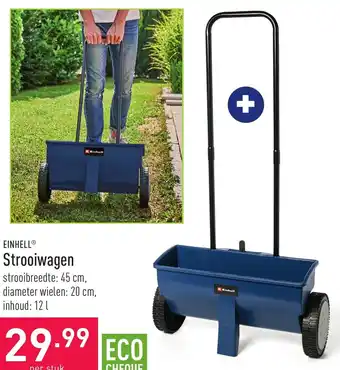 ALDI Einhell Strooiwagen 45cm aanbieding