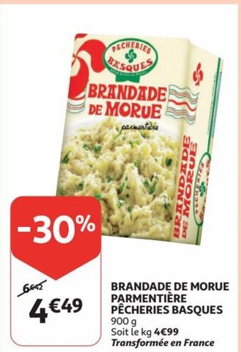 Brandade De Morue Parmentiere Pecheries Basques 900g