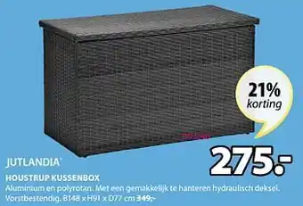 Jysk Houstrup kussenbox b148 x h91 x d77 cm aanbieding