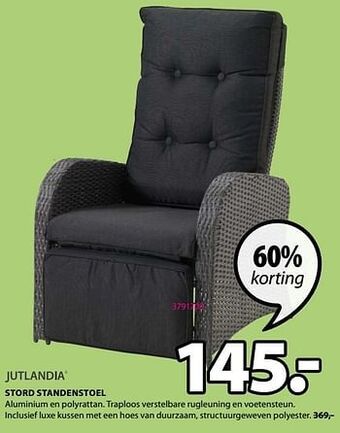 Jysk Stord standenstoel aanbieding