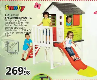 Smoby Speelhuisje Pilotis