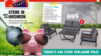 Euroshop Loungeset Tom aanbieding