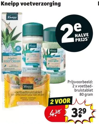 Kruidvat Kneipp voetverzorging aanbieding