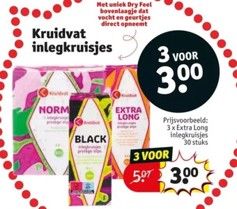 Kruidvat Extra long inlegkruisjes 30 stuks aanbieding