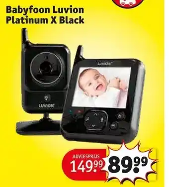 Kruidvat Babyfoon luvion platinum x black aanbieding