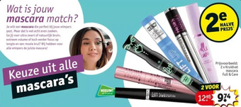 Kruidvat Kruidvat mascara full &care aanbieding