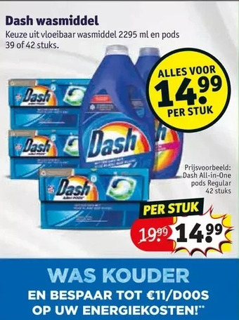Kruidvat Dash wasmiddel aanbieding