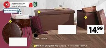 Lidl Zitblok met opbergruimte aanbieding