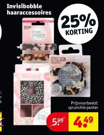 Kruidvat Invisibobble haaraccessoires aanbieding