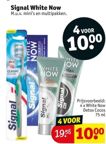 Kruidvat Signal white now aanbieding