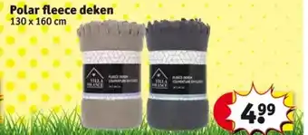 Kruidvat Polar fleece deken 130 x 160 cm aanbieding