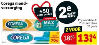 Kruidvat Corega mond- verzorging aanbieding