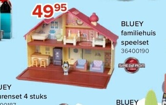 Euroshop Bluey familiehuis speelset aanbieding